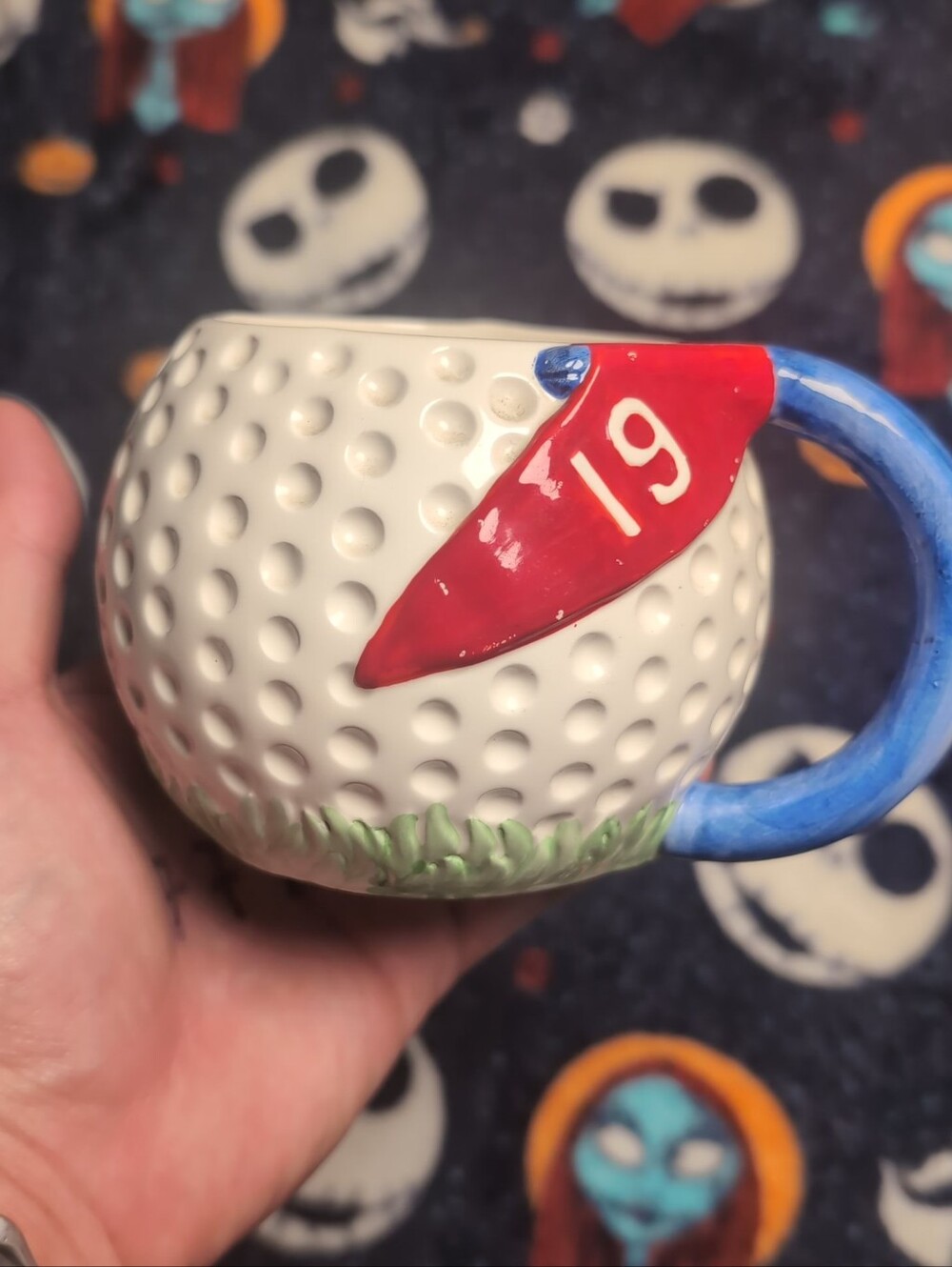 Vintage Papel Golf Ball 19th Hole Ceramic Coffee Mug Cup Golfing Gift